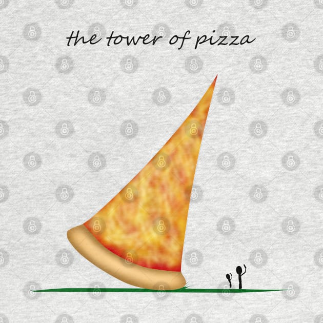 tower of pizza by shackledlettuce